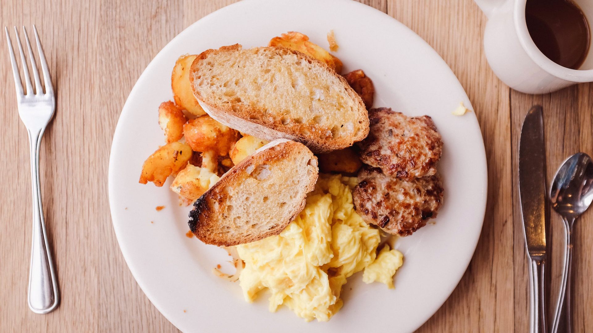 A hearty Shade Tree breakfast plate