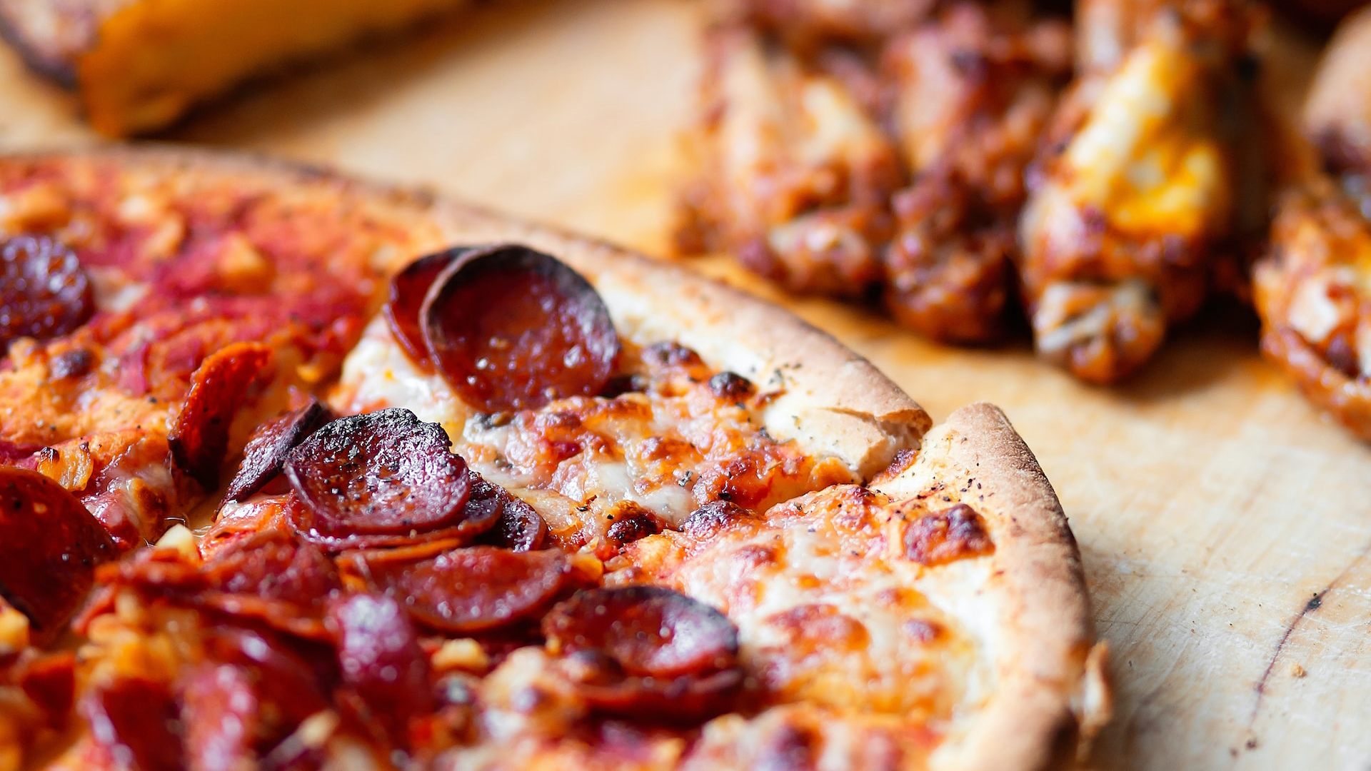 Freshly baked pizza from Shade Tree